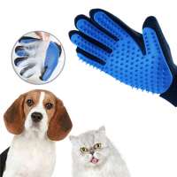 Tianyuan Enhanced Gentle Efficient  Open Finger Pet Hair Remover Mitt Gloves  Pet Brush Grooming Glove