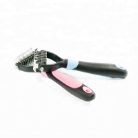 Pet professional dematting manufacture cleaning silicon stainless steel brush