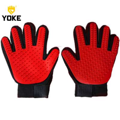 YOKE silicone massage comb Pet hair brush Animal gloves